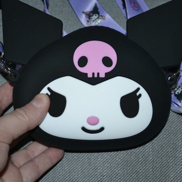 Mini Kuromi Black Crossbody Bag Gift Set Idea Kawaii Mini Notebook Bundle - Picture 8 of 11